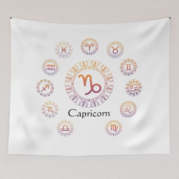 Item preview, Zodiac Signs Mandala – Capricorn | Astrology Boho Spiritual Design designed and sold by ArcticFoxStudio.