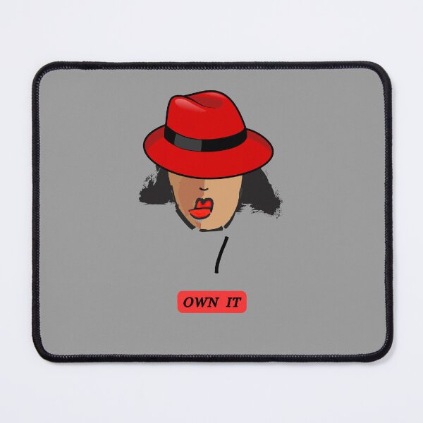 Item preview, Minimalist Woman Illustration Red Hat Own It designed and sold by baskamade.