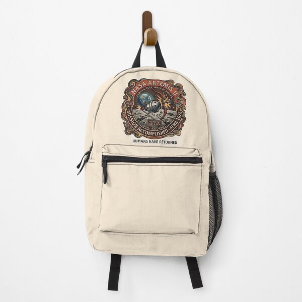 Item preview, NASA Artemis II Mission Accomplished - Retro 70s Sci-Fi Style designed and sold by Stardust Motel.