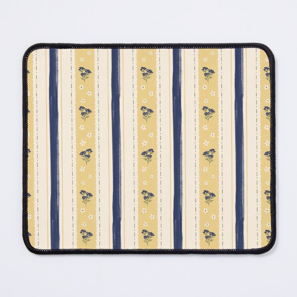 Item preview, Cornflower Gold Vintage Wildflower Stripe Pattern designed and sold by MoonwillowArt.