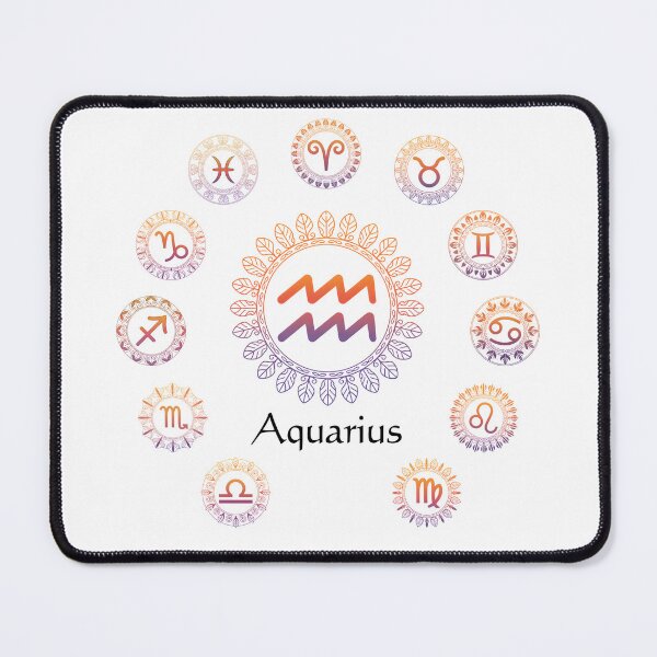 Item preview, Zodiac Signs Mandala – Aquarius | Astrology Boho Spiritual Design designed and sold by ArcticFoxStudio.
