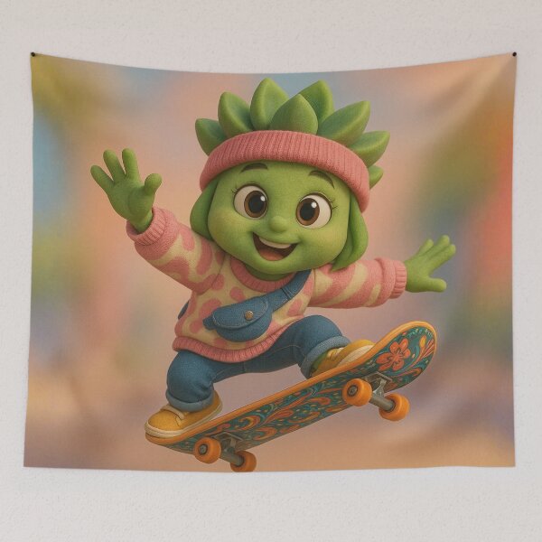 Item preview, Chica patinadora suculenta designed and sold by Sillytoe.
