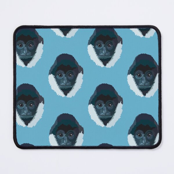 Item preview, W de Gibón de Mejillas Blancas, Ilustración de Gibón de Mejillas Blancas: Ilustración elegante de primates y diseño de vida silvestre designed and sold by PrettylittlepastelUk.