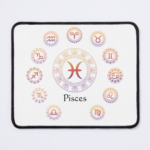 Item preview, Zodiac Signs Mandala – Pisces | Astrology Boho Spiritual Design designed and sold by ArcticFoxStudio.