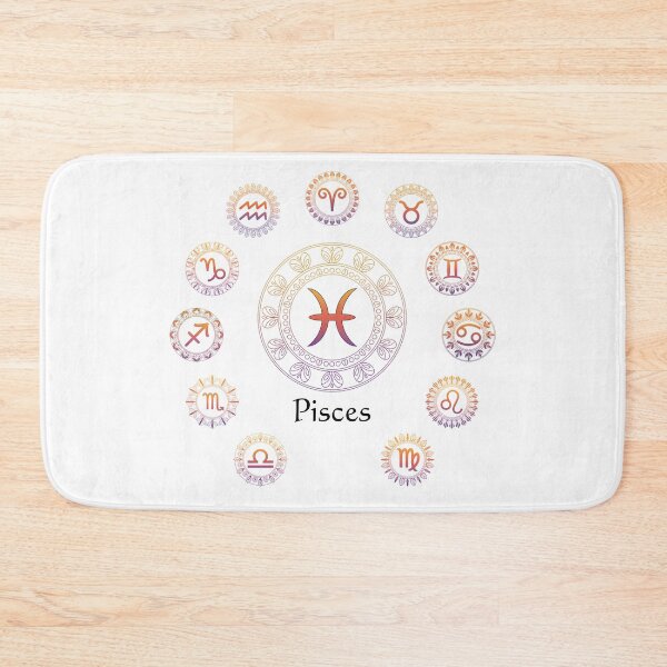 Item preview, Zodiac Signs Mandala – Pisces | Astrology Boho Spiritual Design designed and sold by ArcticFoxStudio.
