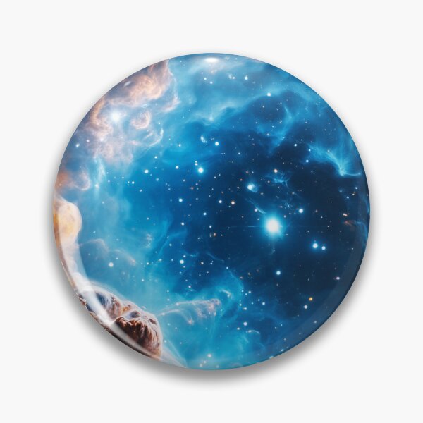 Item preview, Blue Nebula Galaxy Space Stars Cosmic Universe Art designed and sold by lematworks.