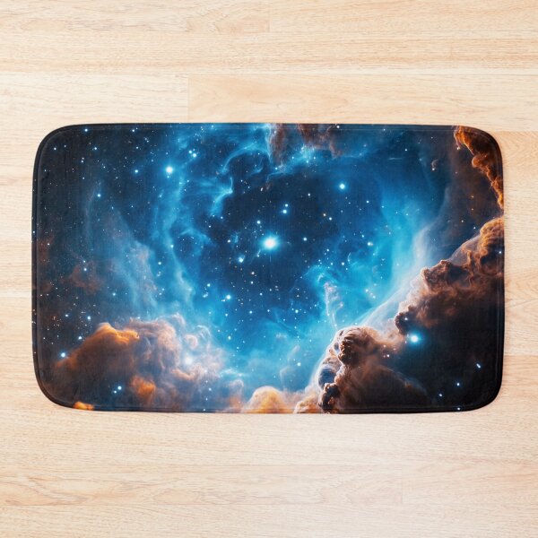 Item preview, Blue Nebula Galaxy Space Stars Cosmic Universe Art designed and sold by lematworks.