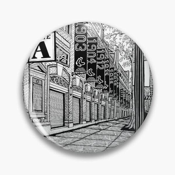 Item preview, Fenway Park Gate A Boston Drawing designed and sold by Conor Plunkett.