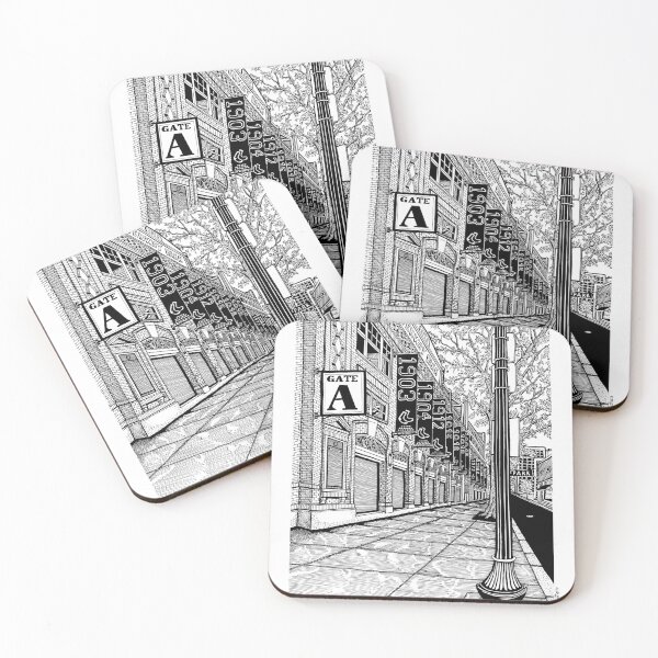 Item preview, Fenway Park Gate A Boston Drawing designed and sold by Conor Plunkett.