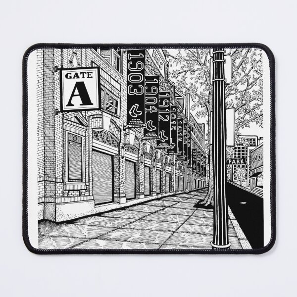 Item preview, Fenway Park Gate A Boston Drawing designed and sold by Conor Plunkett.
