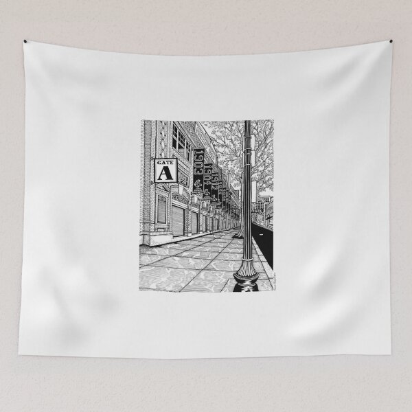 Item preview, Fenway Park Gate A Boston Drawing designed and sold by Conor Plunkett.