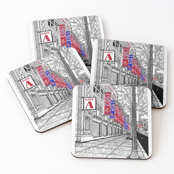 Item preview, Fenway Park Gate A Boston Drawing Color designed and sold by Conor Plunkett.