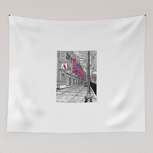 Item preview, Fenway Park Gate A Boston Drawing Color designed and sold by Conor Plunkett.