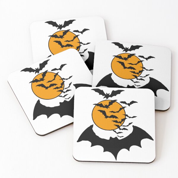 Item preview, Halloween Bats Moon Silhouette – Spooky Night Minimal Aesthetic Design designed and sold by AM.87.