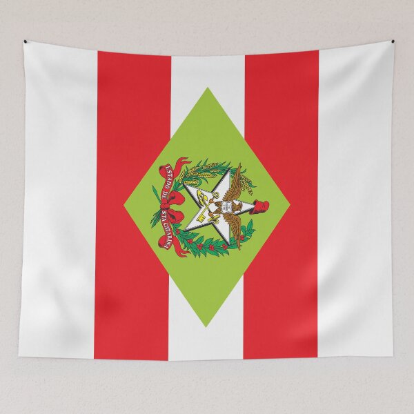 Item preview, Santa Catarina Vertical Flag Brazilian State Heritage designed and sold by NTGUILTY.