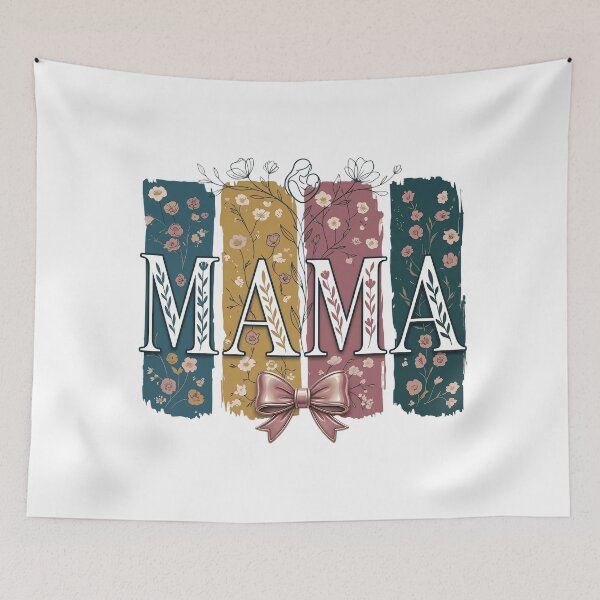 Item preview, Metallic Rose Gold Bow Mama - Modern Floral Mother's Day Gift designed and sold by MyStore2025.