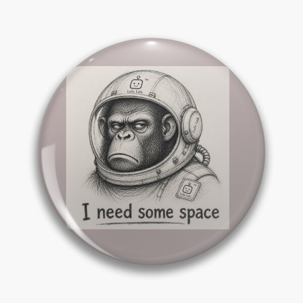 Item preview, Monkey in Astronaut suit  designed and sold by LuluLeb.