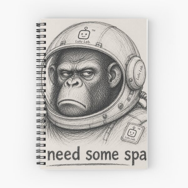 Item preview, Monkey in Astronaut suit  designed and sold by LuluLeb.