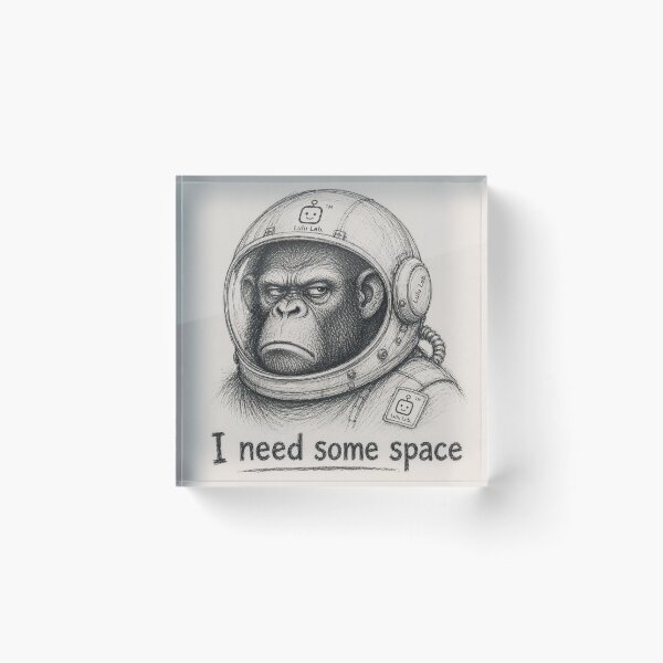 Item preview, Monkey in Astronaut suit  designed and sold by LuluLeb.