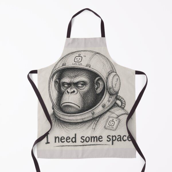 Item preview, Monkey in Astronaut suit designed and sold by LuluLeb.
