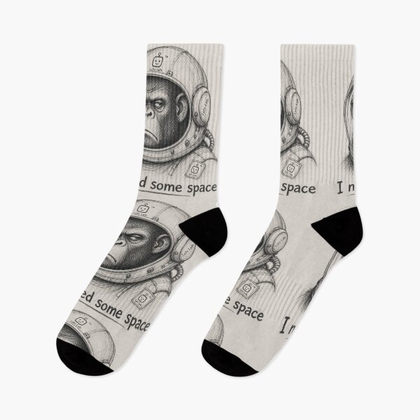 Item preview, Monkey in Astronaut suit  designed and sold by LuluLeb.