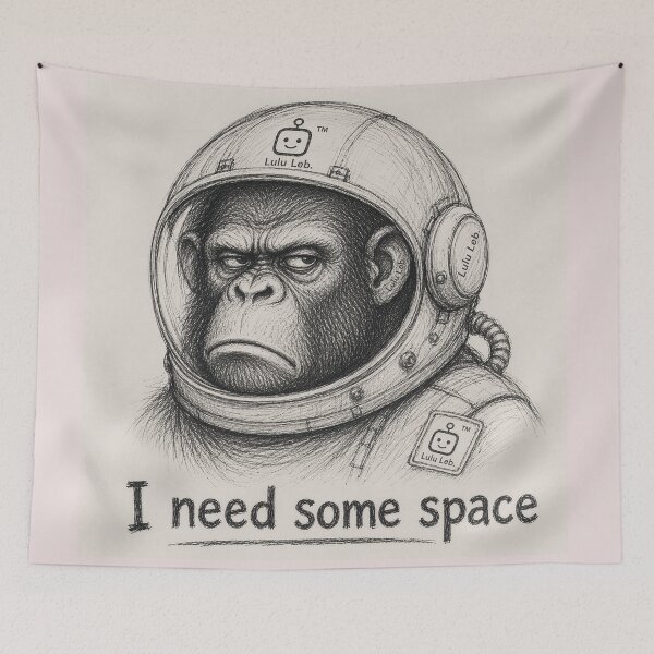 Item preview, Monkey in Astronaut suit  designed and sold by LuluLeb.