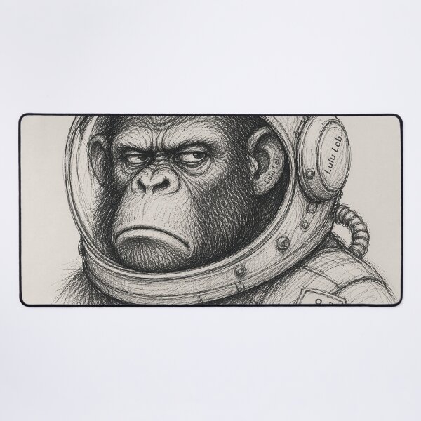 Item preview, Monkey in Astronaut suit  designed and sold by LuluLeb.