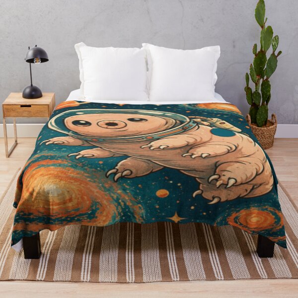 Item preview, Tardigrade Astronaut In Space | Water Bear Retro Cosmic Science Gift designed and sold by ArtFreshStudio.