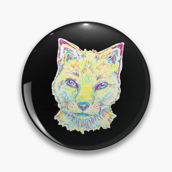 Item preview, CMY Scribble Fox designed and sold by TheFolkhaus.