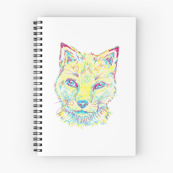 Item preview, CMY Scribble Fox designed and sold by TheFolkhaus.