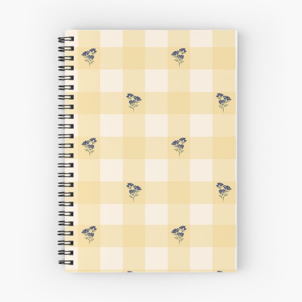 Item preview, Butter Yellow Gingham Wildflower Pattern designed and sold by MoonwillowArt.