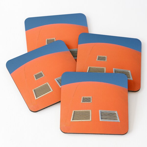 Item preview, Bright Orange Geodesic Dome Under Blue Sky designed and sold by ADAG-ART.
