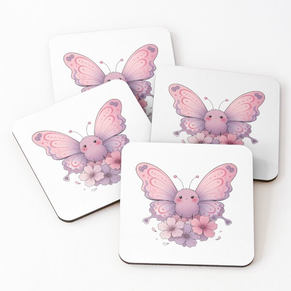 Item preview, Cute Floral Butterfly Sticker | Kawaii Pastel Aesthetic Soft Art Design designed and sold by inkfusionhub99.