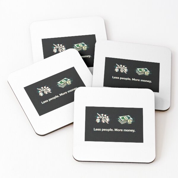 Item preview, Less People More Money Anti Social Design designed and sold by Kupeliemre.