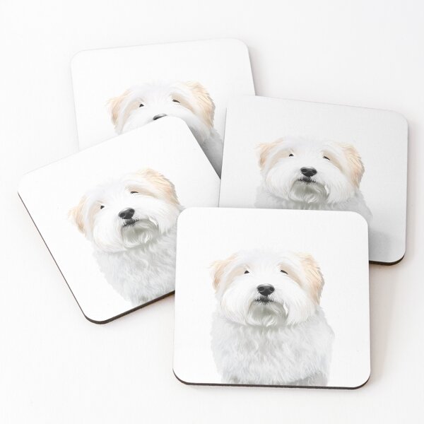 Item preview, Cute Puppy - Fluffy White Bichon Frise Art designed and sold by katemaxi.