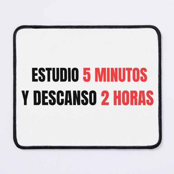 Item preview, Study for 5 minutes and rest for 2 hours - student procrastination meme designed and sold by MoodPrintsShop.