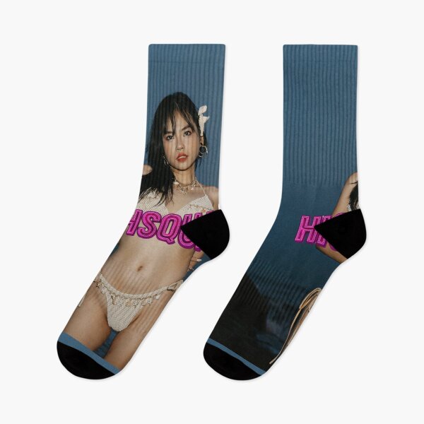 Item preview, Asian Summer Aesthetic Swimsuit | Pink 3D Highsquare Typography Design designed and sold by HIGHSQUARE.