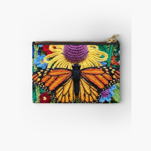 Item preview, Yarn Monarch Butterfly on Yarn Cone Flower designed and sold by Tridentulus.