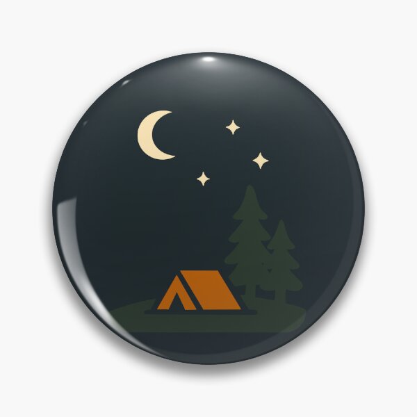Item preview, Camping Tent Night Sky Pine Trees Design designed and sold by Vileprint.