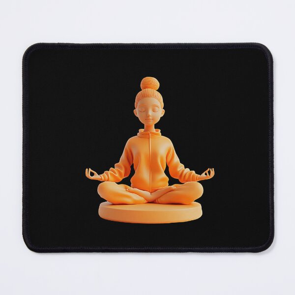 Item preview, 3D Meditating Woman in Yoga Lotus Pose designed and sold by Creatby7030.