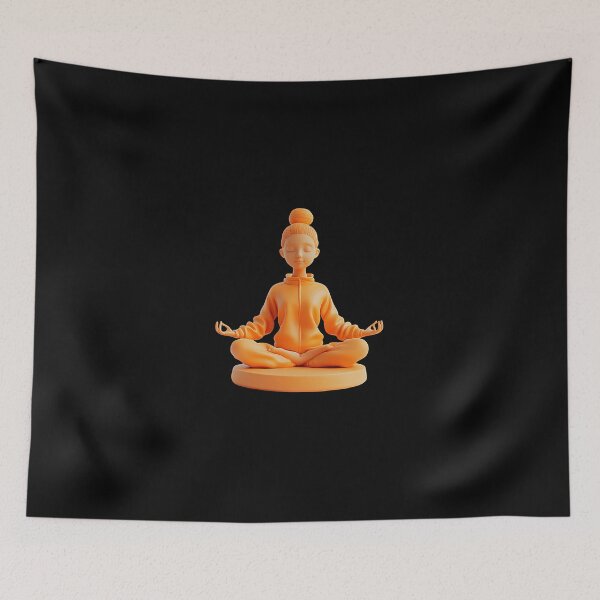 Item preview, 3D Meditating Woman in Yoga Lotus Pose designed and sold by Creatby7030.