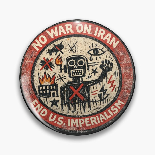 Item preview, No War on Iran - End U.S. Imperialism designed and sold by DIRTYDUNNZ.