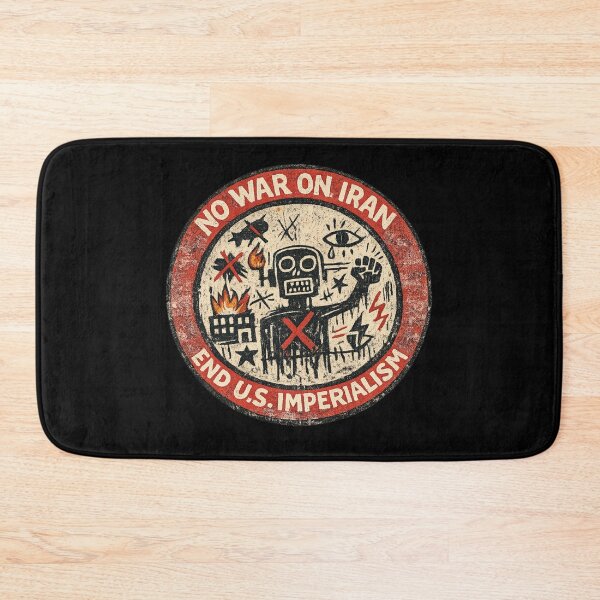 Item preview, No War on Iran - End U.S. Imperialism designed and sold by DIRTYDUNNZ.