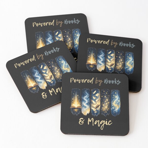 Item preview, Powered by Books & Magic – Fantasy Reader Aesthetic Glowing Books Design designed and sold by Aquarius-club.
