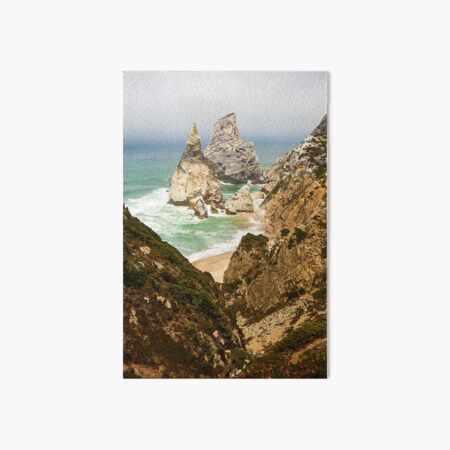 Praia da Ursa beach Art Board Print
