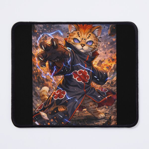 Item preview, Dark Lightning Ninja Cat Anime Style Power Warrior Design designed and sold by VibeFactoryOfc.