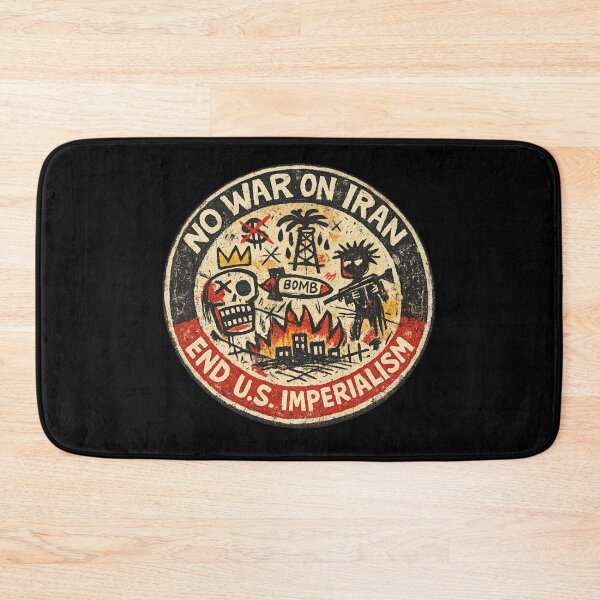 Item preview, No War on Iran - End U.S. Imperialism designed and sold by DIRTYDUNNZ.