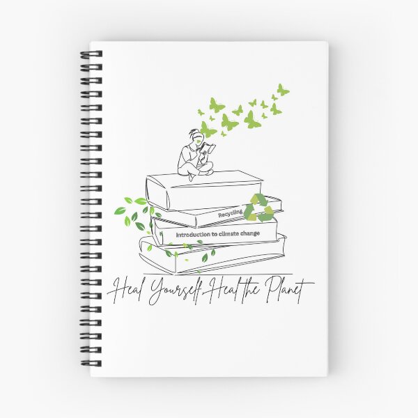 Item preview, Heal Yourself Heal the Planet – Eco-Conscious Book Lover Art designed and sold by EarthScience.