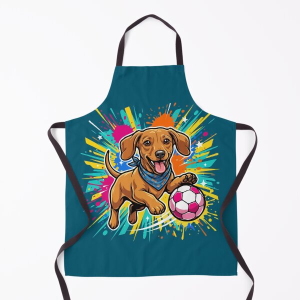 Item preview, Dachshund Soccer Dog – Cute Football Puppy Gift for Dog Lovers designed and sold by The Real Life Symphony.