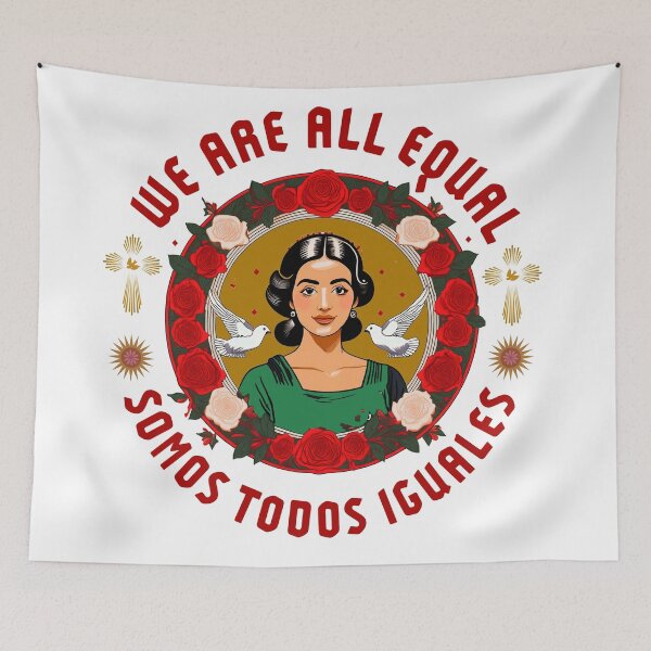 Item preview, We Are All Equal - Somos Todos Iguales Biliingual Protest Art designed and sold by thelivingrp.
